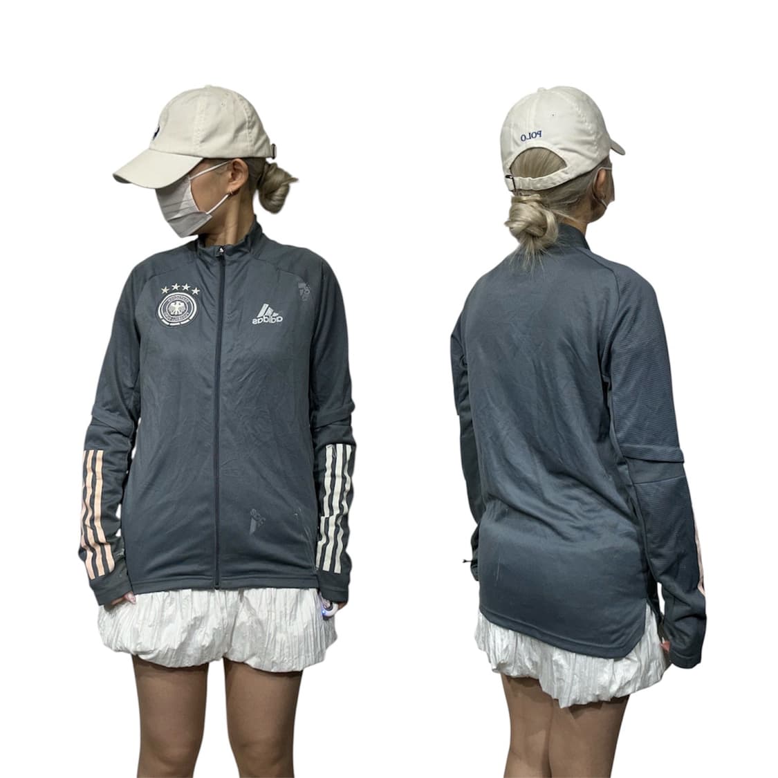 아디다스 차콜 독일 국대 유니폼 삼선 트랙탑 져지 S 상품이미지1