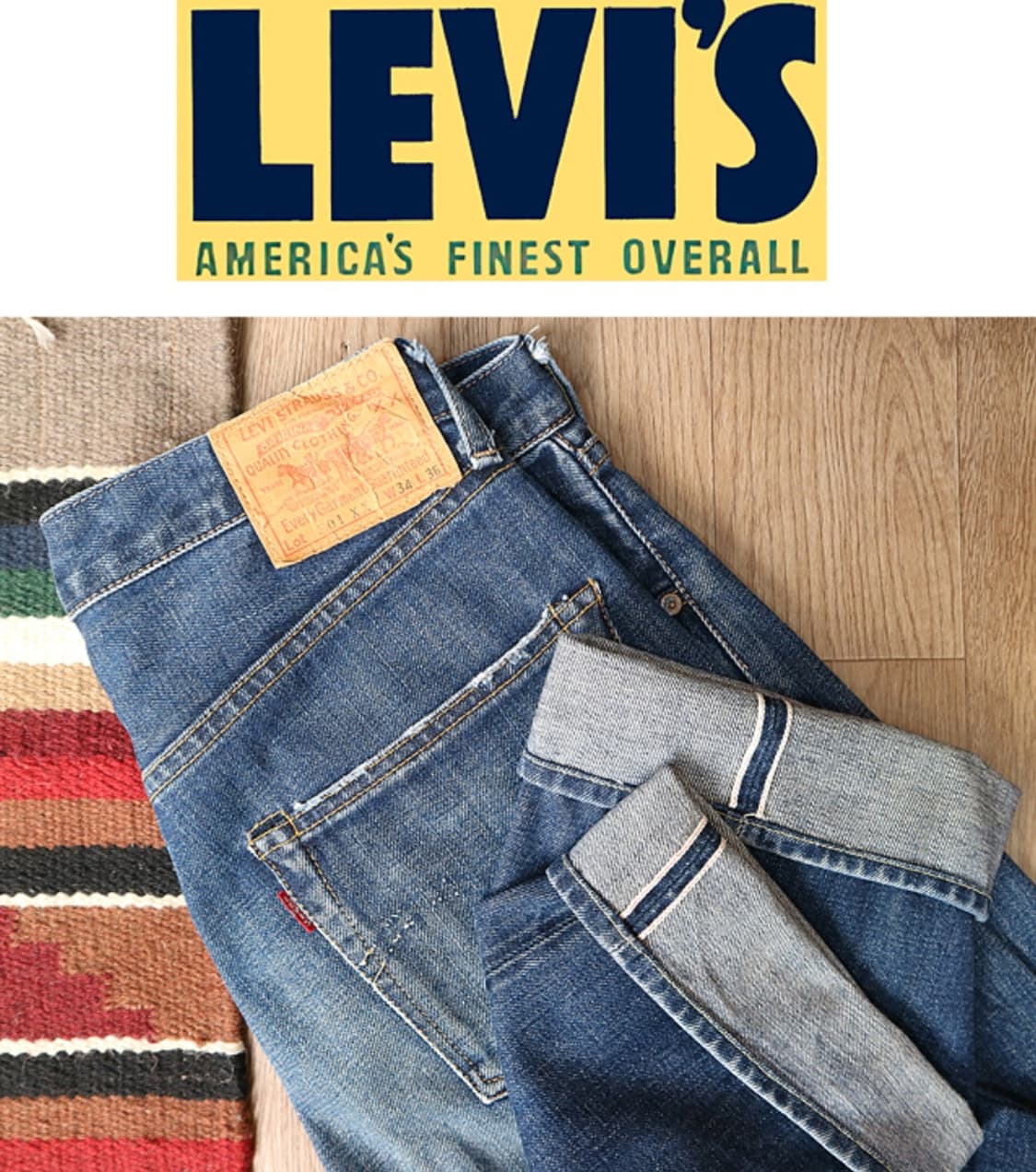 
일본판 07s LVC LEVIS 리바이스 55 501XX 빅E 셀비지  상품이미지1