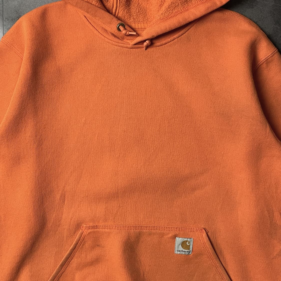CARHARTT 칼하트 빈티지 오렌지 기모 후드티 A00912 상품이미지3