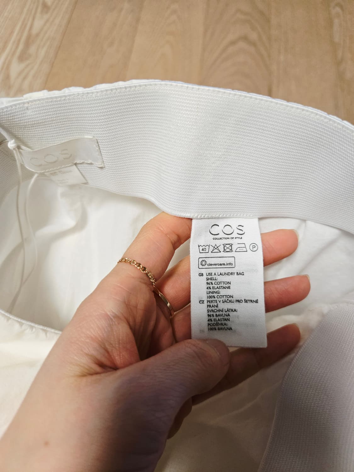 [34/미착용] COS 코스 플리츠 와이드 팬츠 상품이미지7