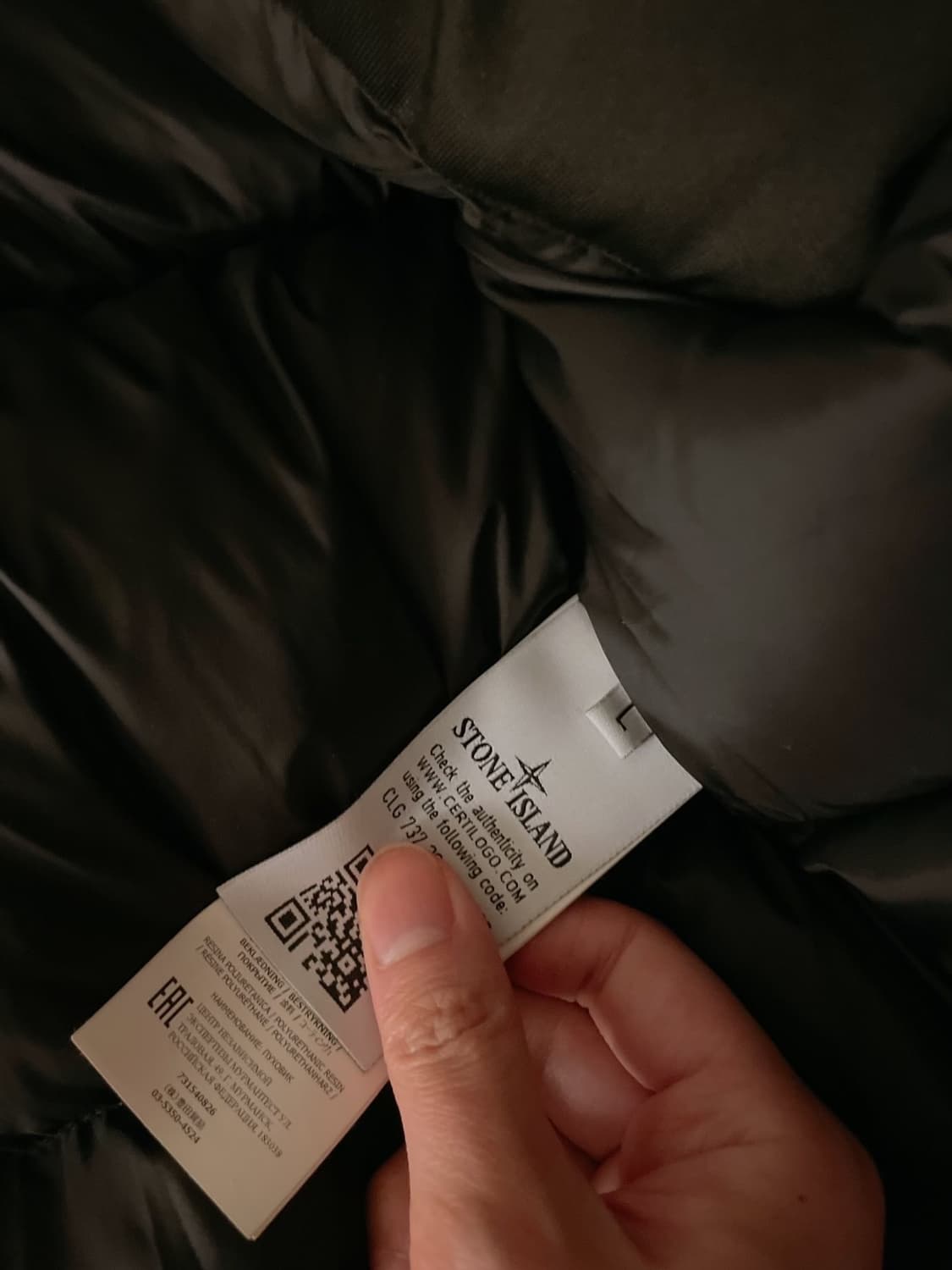 스톤아일랜드 마이크로랩스 다운 L사이즈 상품이미지8
