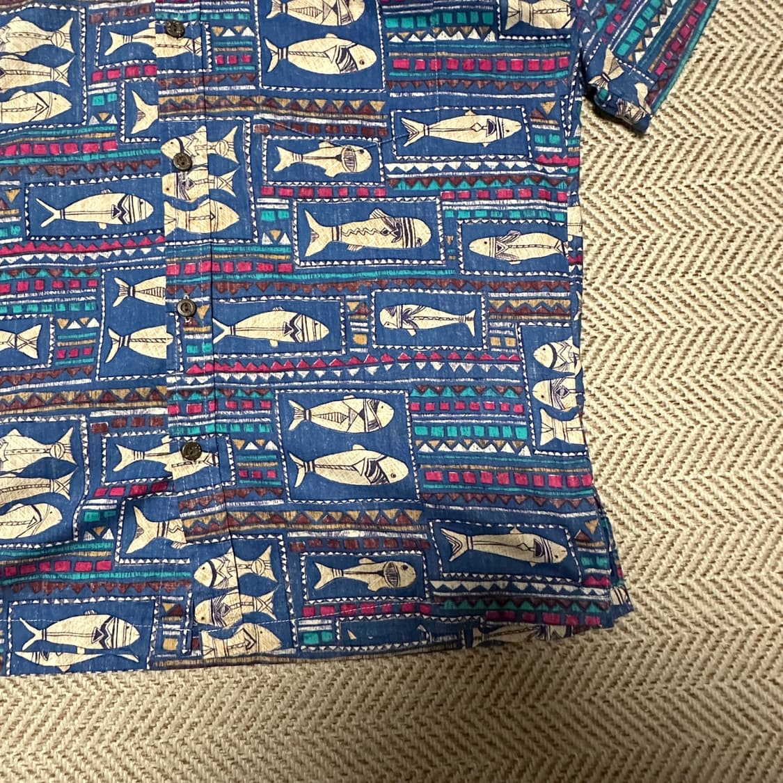 VINTAGE usa made hawaiian shirt 상품이미지4