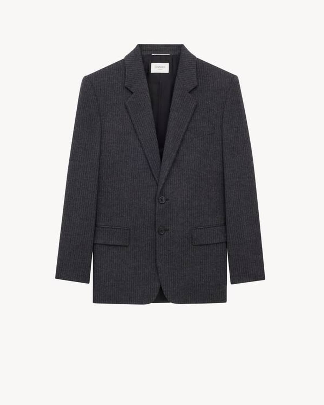 [스키즈 현진님 착용] 생로랑 25AW 캐시미어 플라넬 자켓 상품이미지1