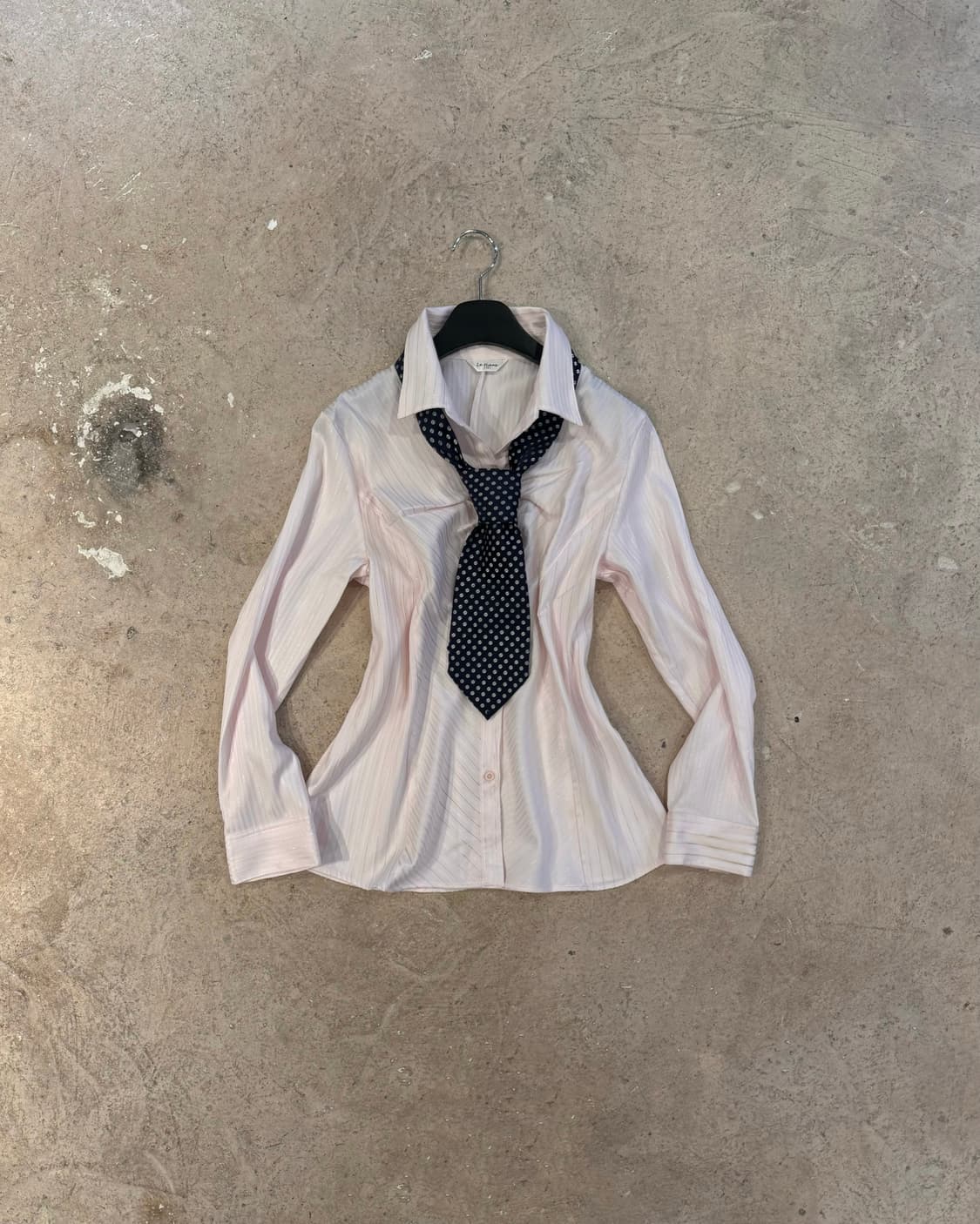 핑크 글리터 스트라이프 셔츠 상품이미지4