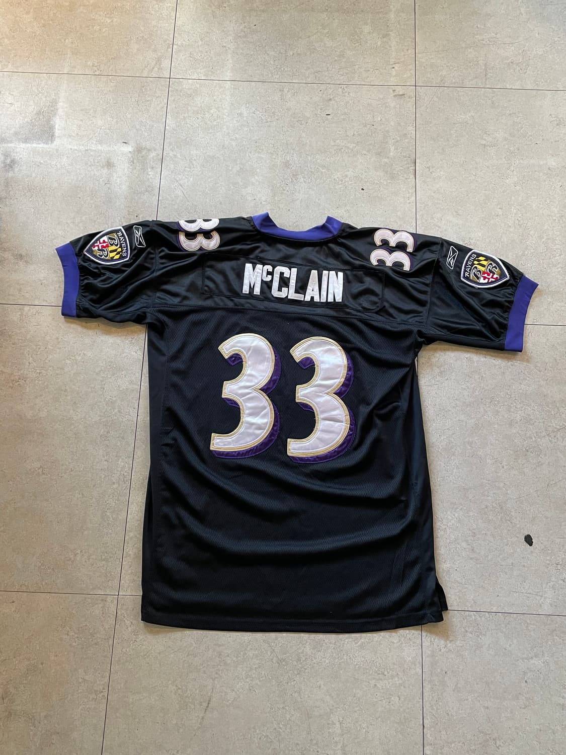 NFL 레이븐스 33번 블랙 럭비 유니폼 상품이미지4