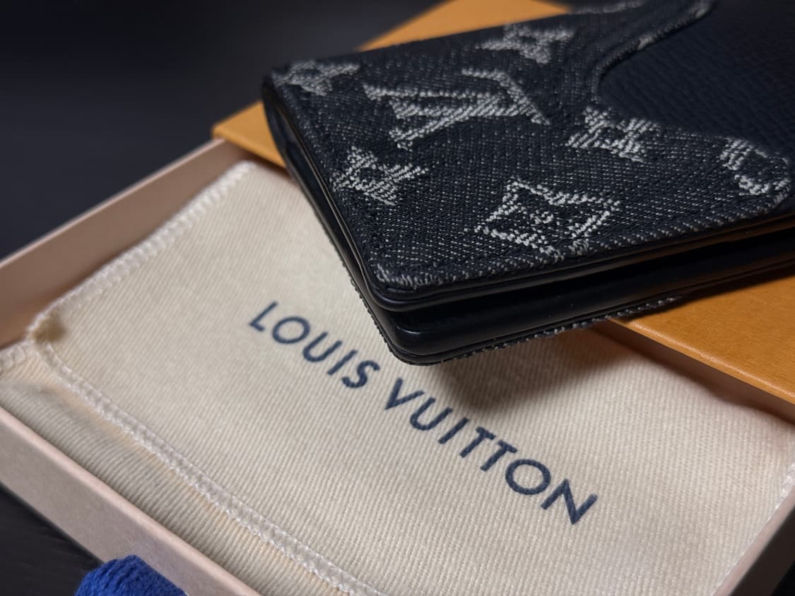 [OS] 루이비통 x 니고 포켓 오거나이저 데님 블랙 상품이미지4