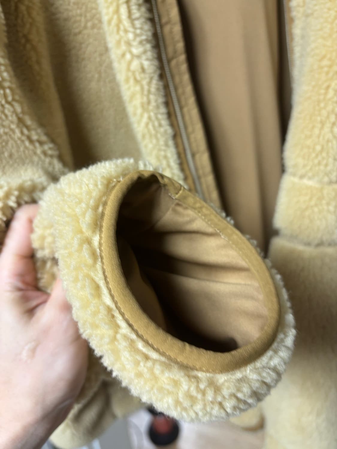 노스페이스 뽀글이 플리스 자켓 베이지 XXL 상품이미지7