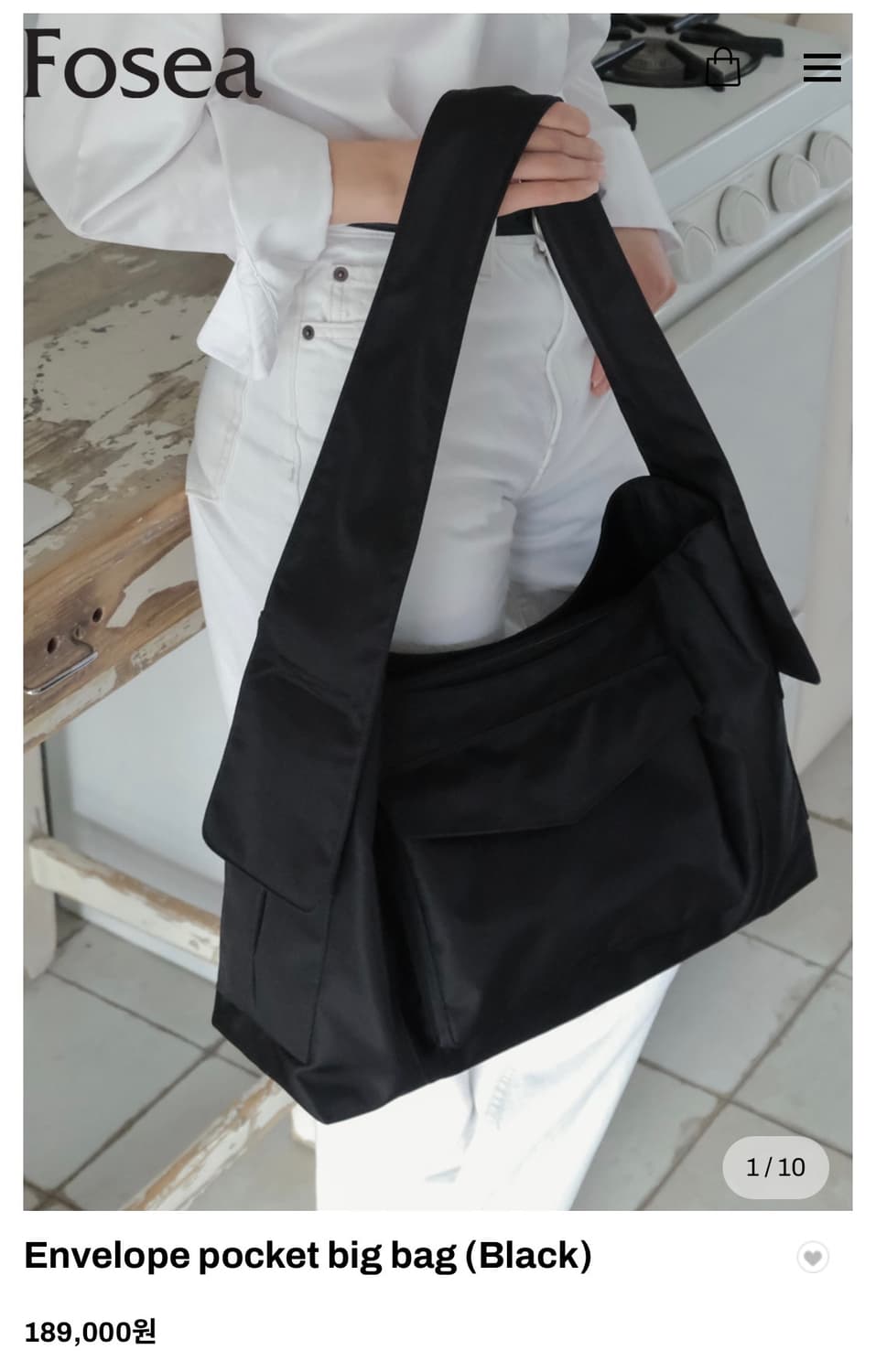 포시 fosea 포켓 빅 숄더백(숏버전) 상품이미지1