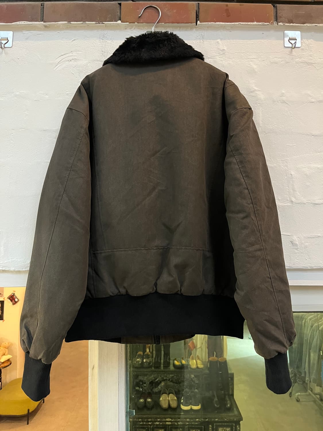 Dragon 퍼 카라 블루종 자켓 카키 XL 상품이미지7