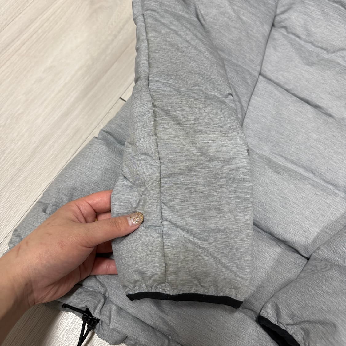 아디다스 그레이 후드경량패딩 상품이미지7