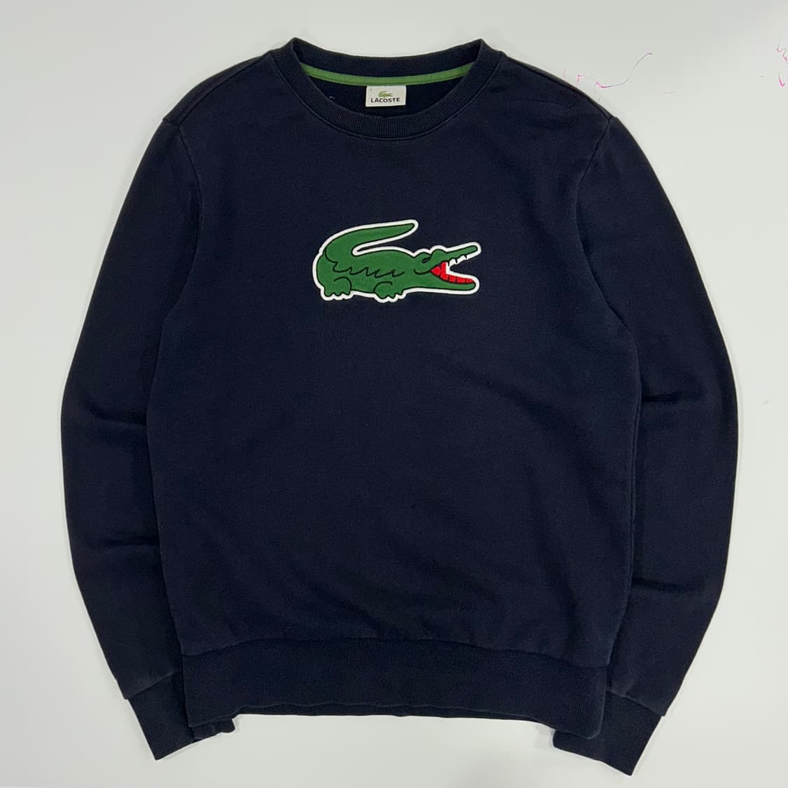 Lacoste 라코스테 빅로고 네이비 맨투맨 상품이미지3