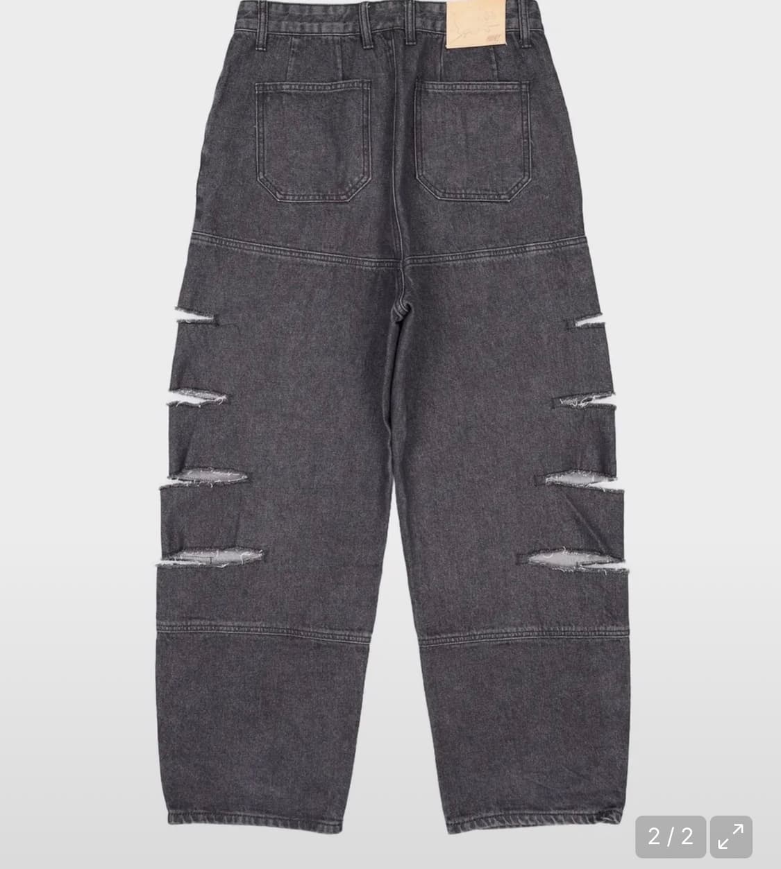 노매뉴얼 W.D DENIM PANTS - BLACK S 상품이미지2