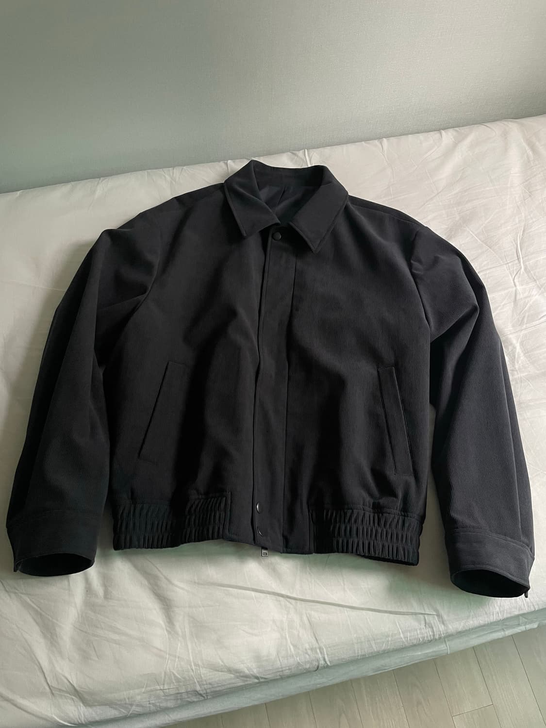 무신사 스탠다드 14W 코듀로이 미니멀 블루종 재킷 XL 상품이미지1