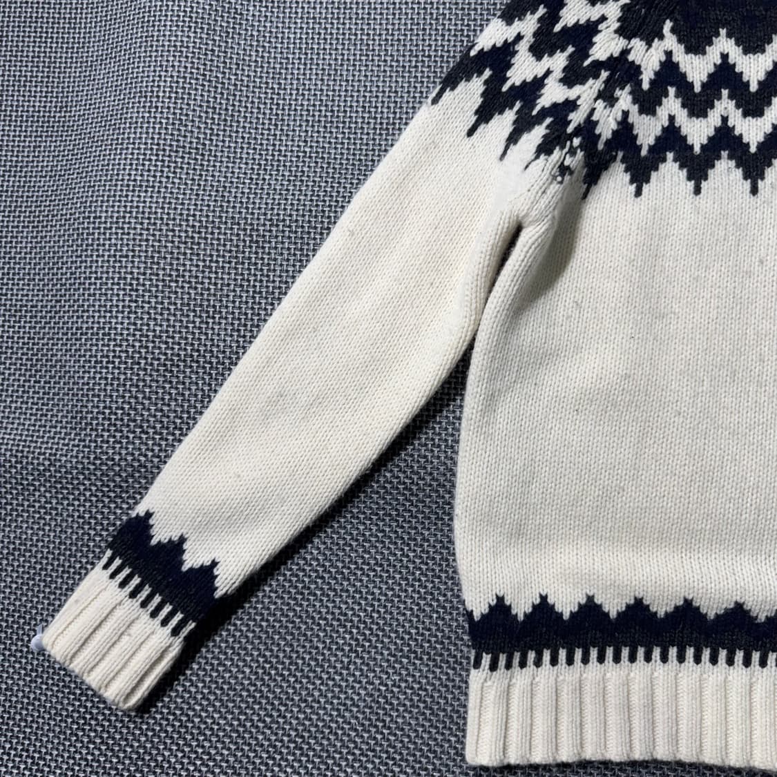 빈티지 니트 화이트 ( 100/OLD-8185 ) 상품이미지5