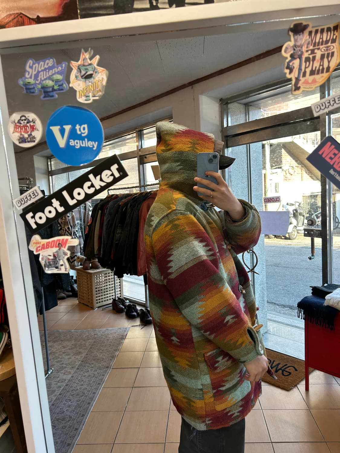 90‘s 울 나바호 더플코트 상품이미지8