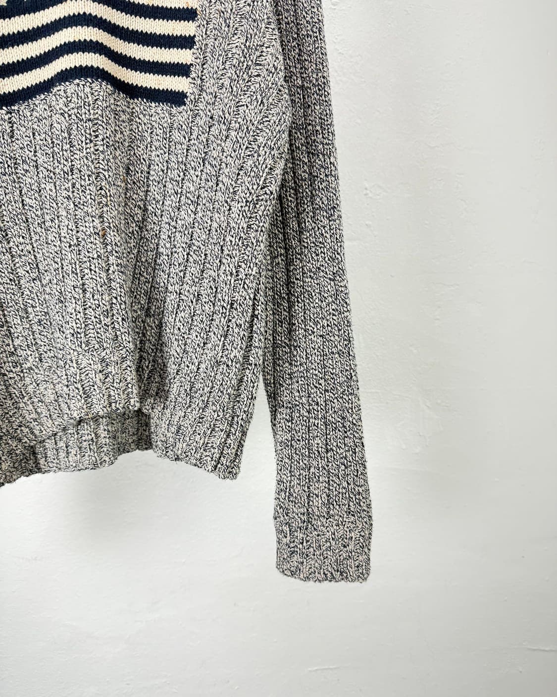 폴로 랄프로렌 블랙 앤 그레이 성조기 크루넥 니트 스웨터 상품이미지5