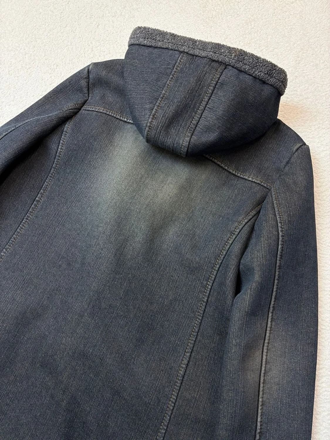 J'2nd 90's 후디드 데님 더플 코트 PN6012 상품이미지5