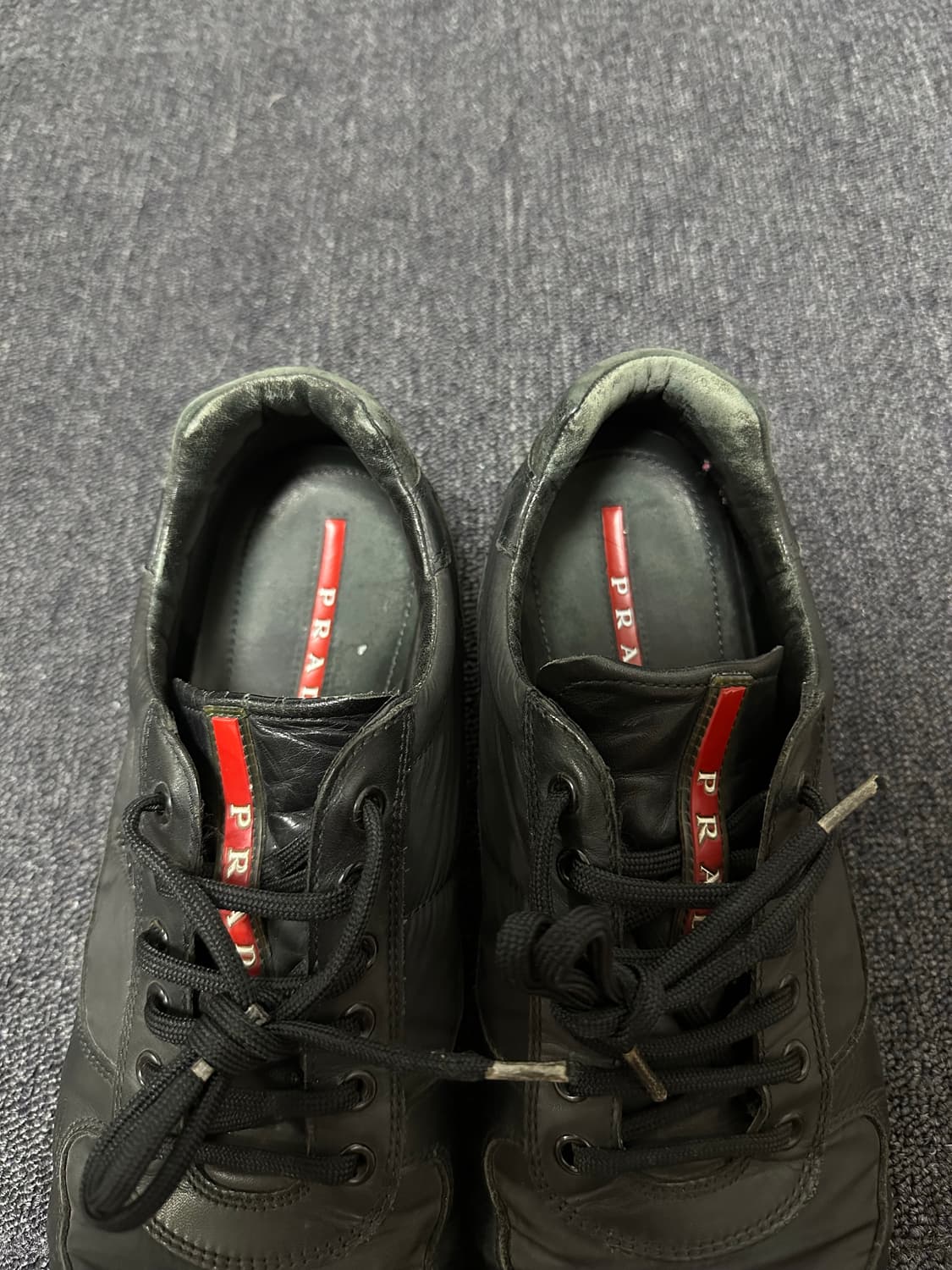 280) 프라다 스포츠 나일론 가죽 레더 스니커즈 상품이미지3