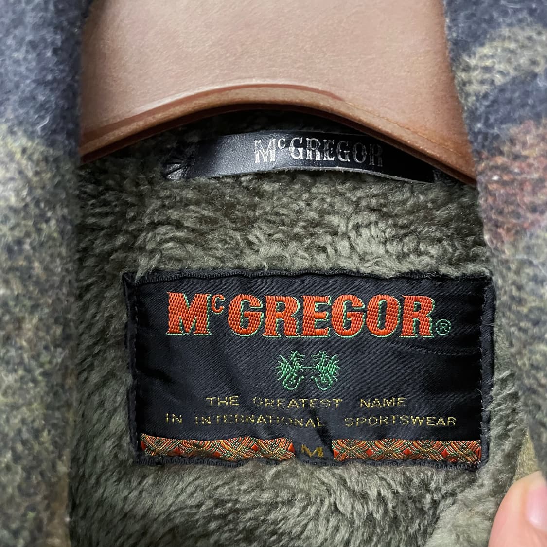 80s 맥그리거 울 바시티 체크 스포츠 코트 자켓 상품이미지8