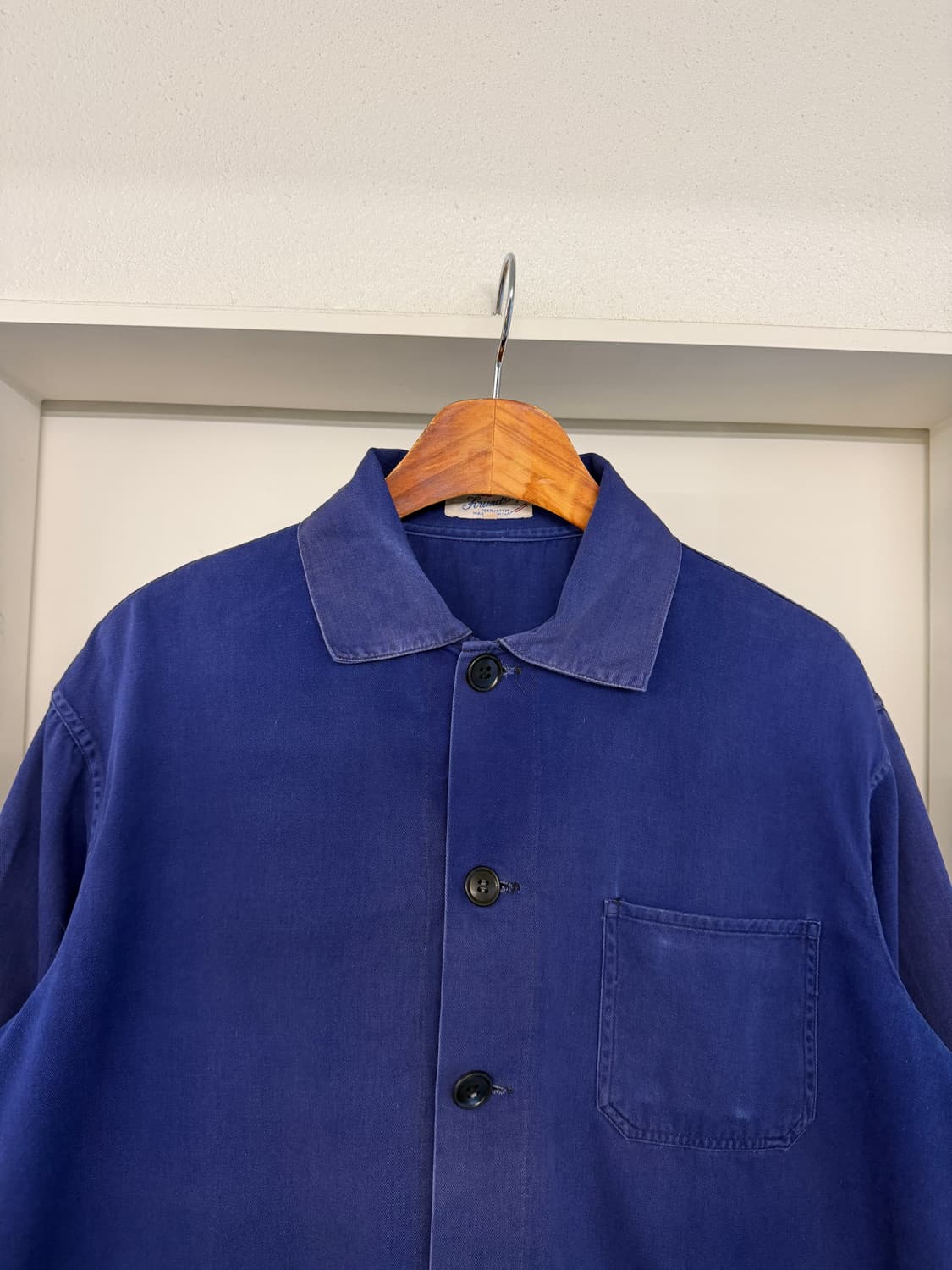 1970s FRIENDSHIP INDIGO BLUE 페이드 프렌치워크자켓 상품이미지5