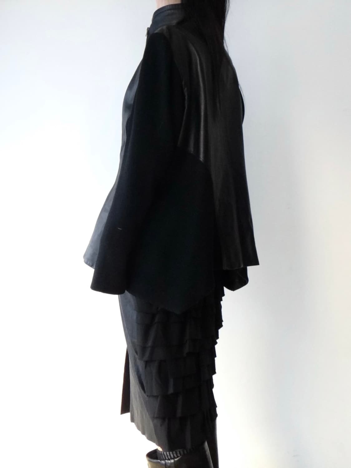 LIESANGBONG diagonal zip leather jacket 상품이미지10