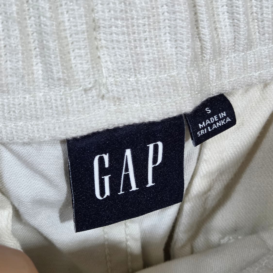 GAP 화이트 밴딩 코튼 팬츠 상품이미지7