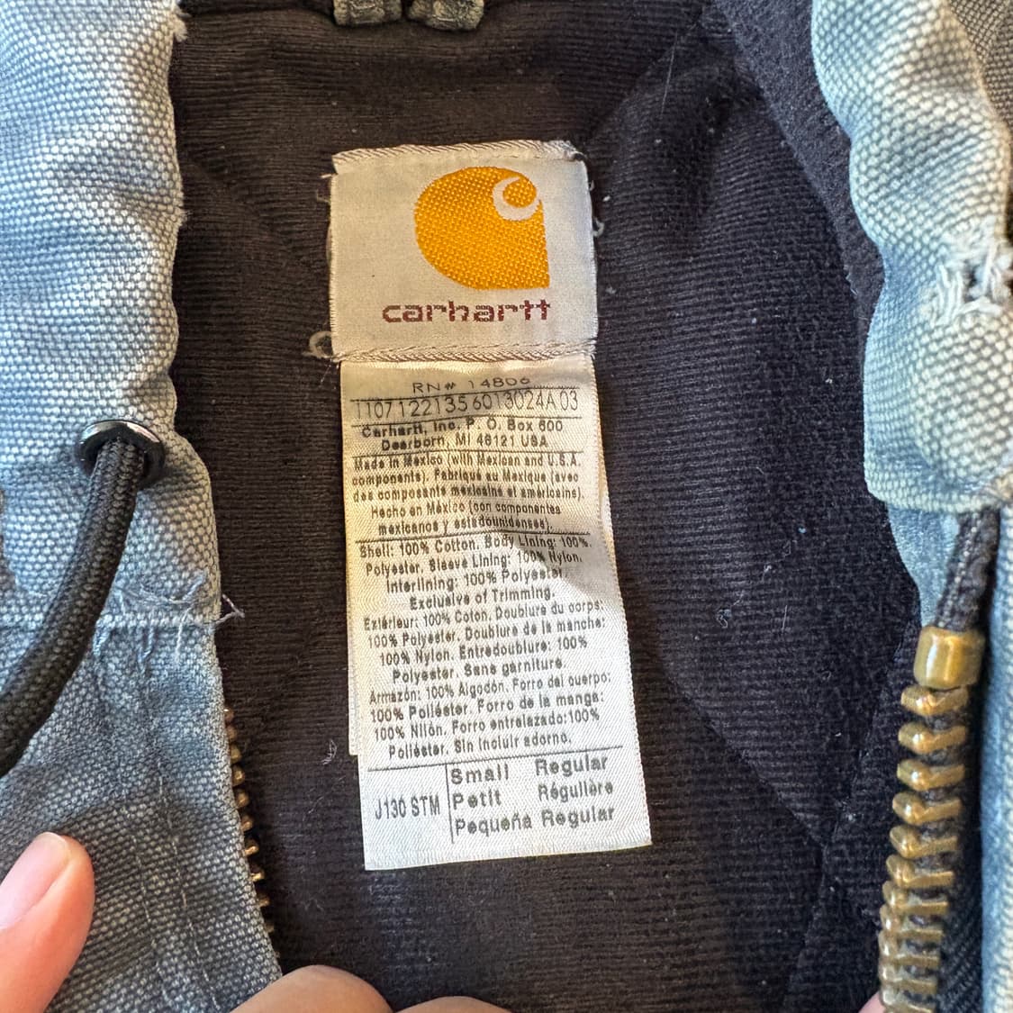 칼하트 정품 라이트 블루 액티브 자켓 상품이미지6