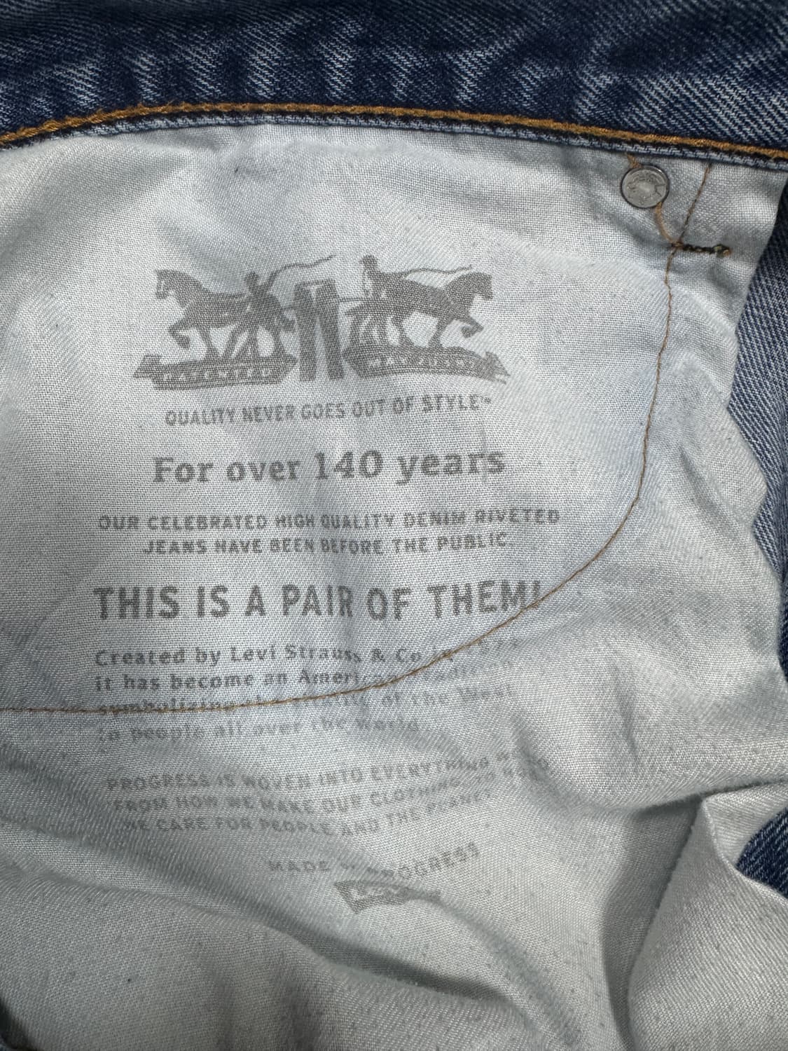 ✨ (바배) 리바이스 505 데님 팬츠 상품이미지6