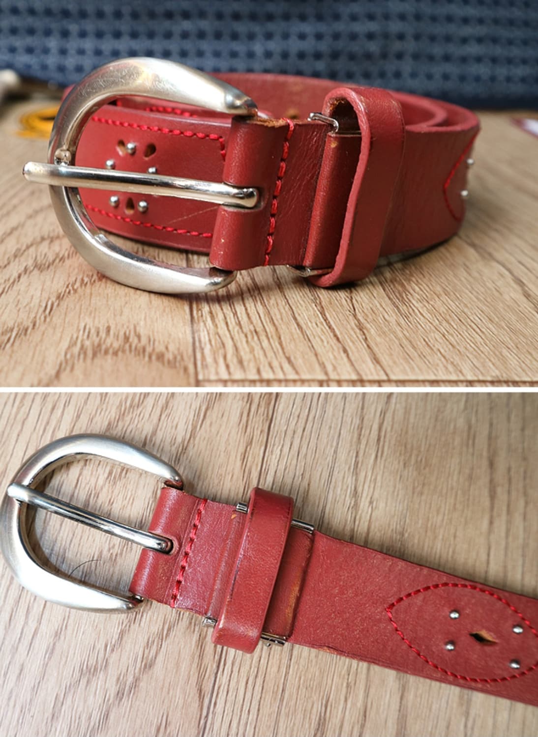 
빈티지 소가죽 벨트 29-32 상품이미지3