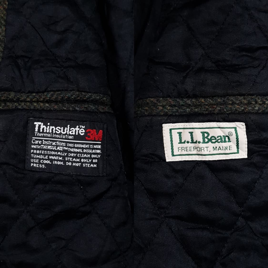 L (100) 90s L.L.Bean 엘엘빈 헤링본 테일러드 트위드 자켓 상품이미지10