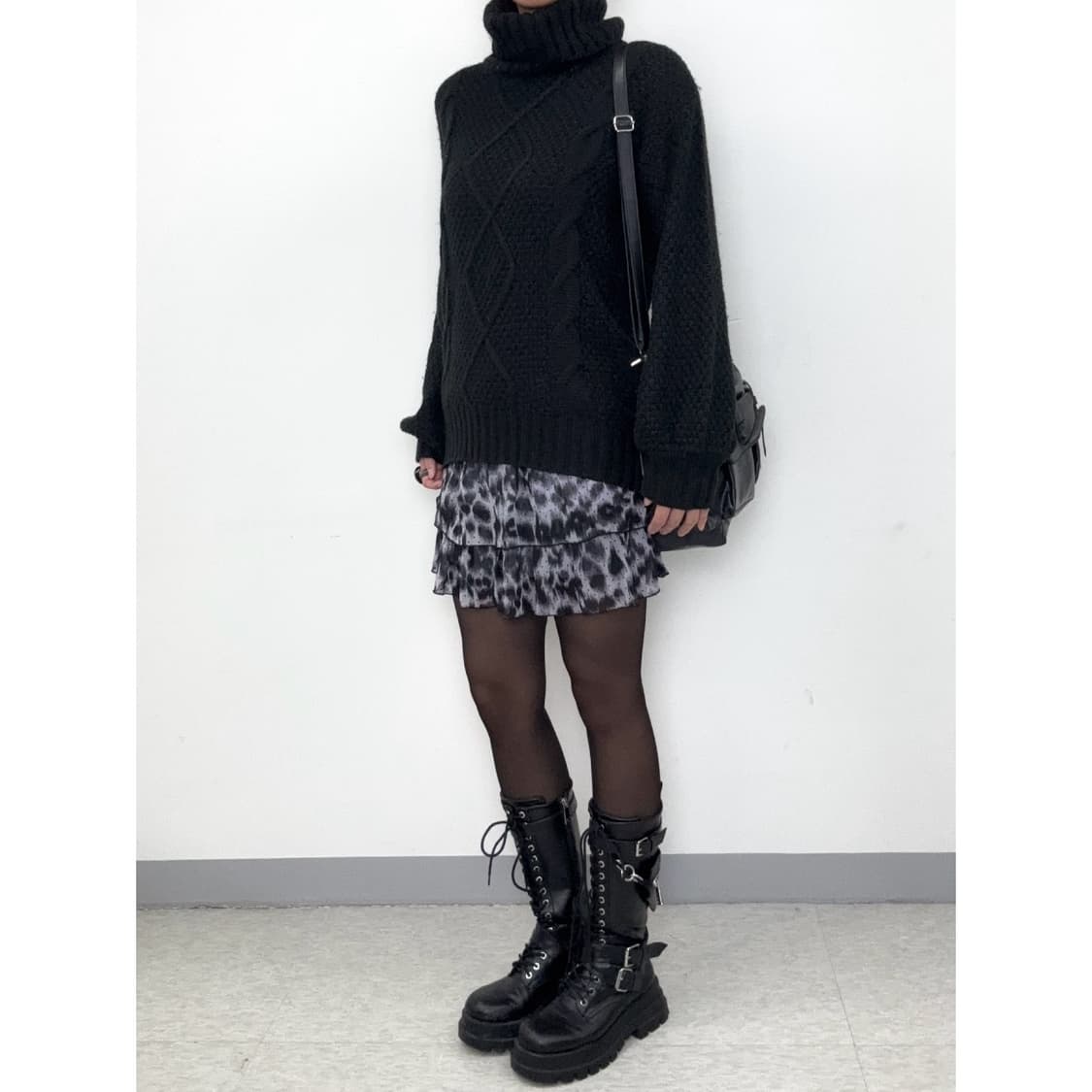 빈티지 블랙 니트 상품이미지3