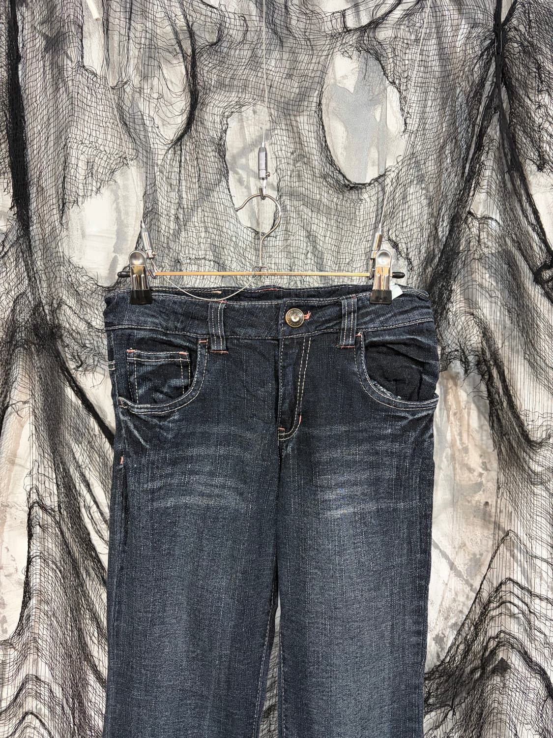 00's poket cubic heart boots cut pants 상품이미지7