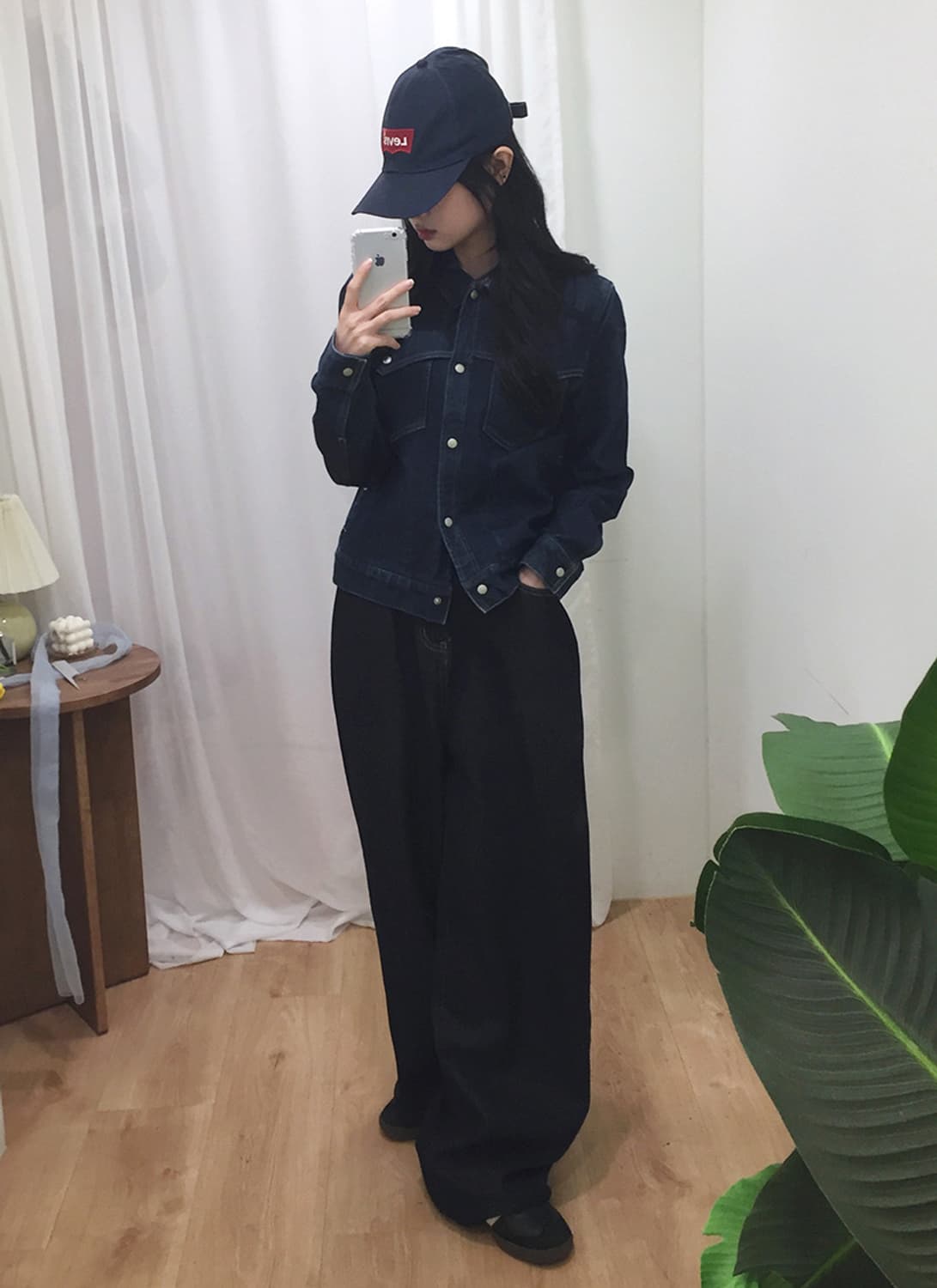 여성 폴로 크롭 데님자켓 95 상품이미지2