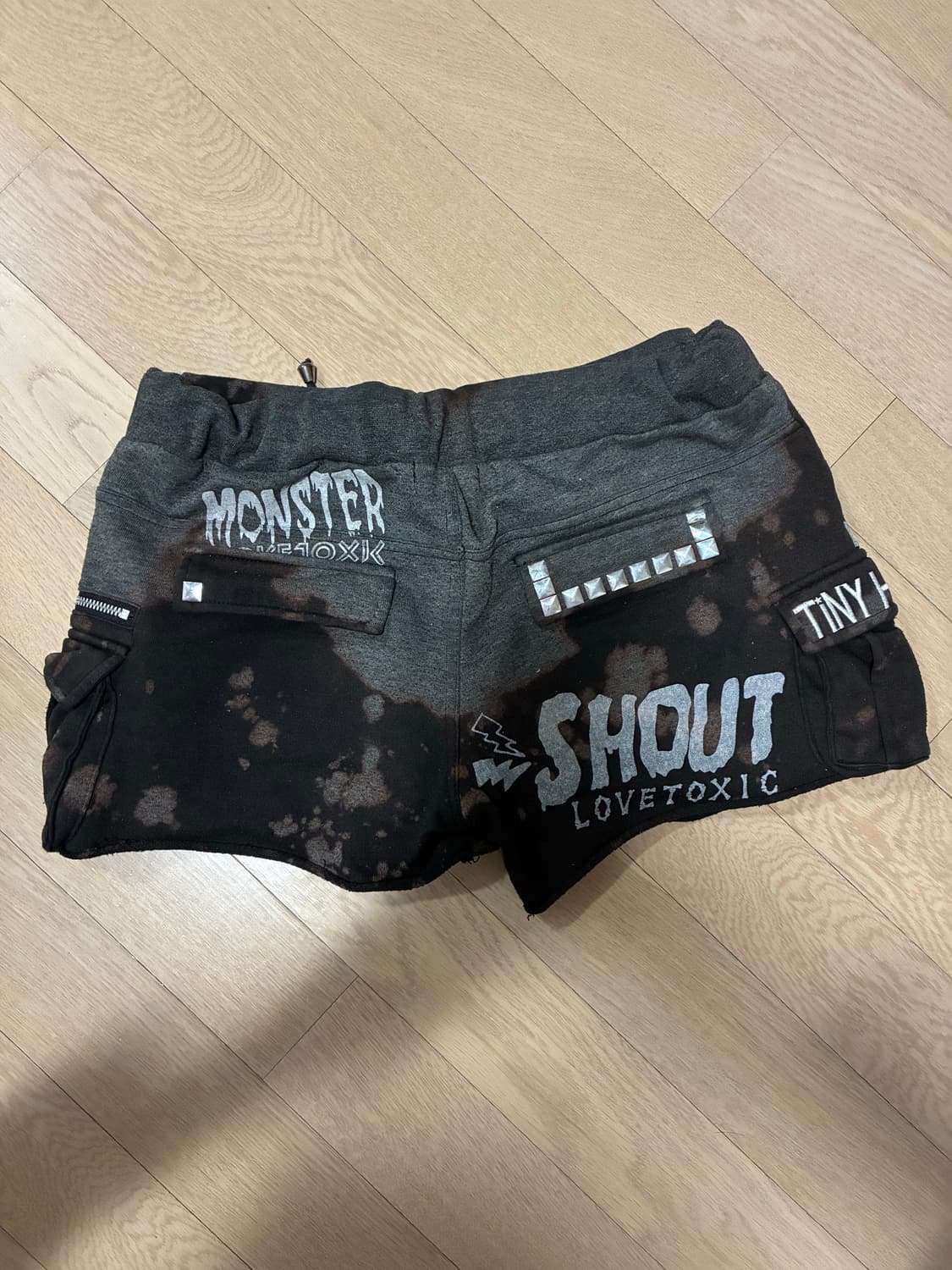 펑크 카고 마이크로쇼츠 갸루 y2k 락시크 그런지 고스 메탈 상품이미지3