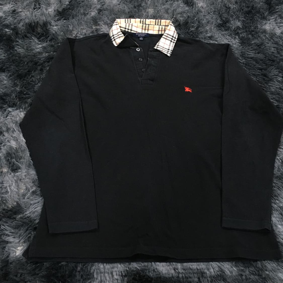 투티/0236 버버리 런던 카라 긴팔티 상품이미지3