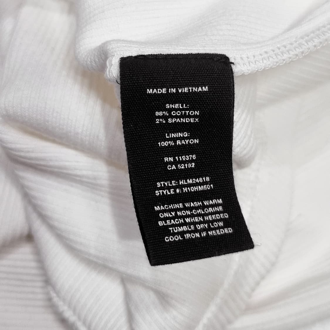 헬무트랭 - 18SS 리빌 탱크탑 - 화이트 - XL 상품이미지7