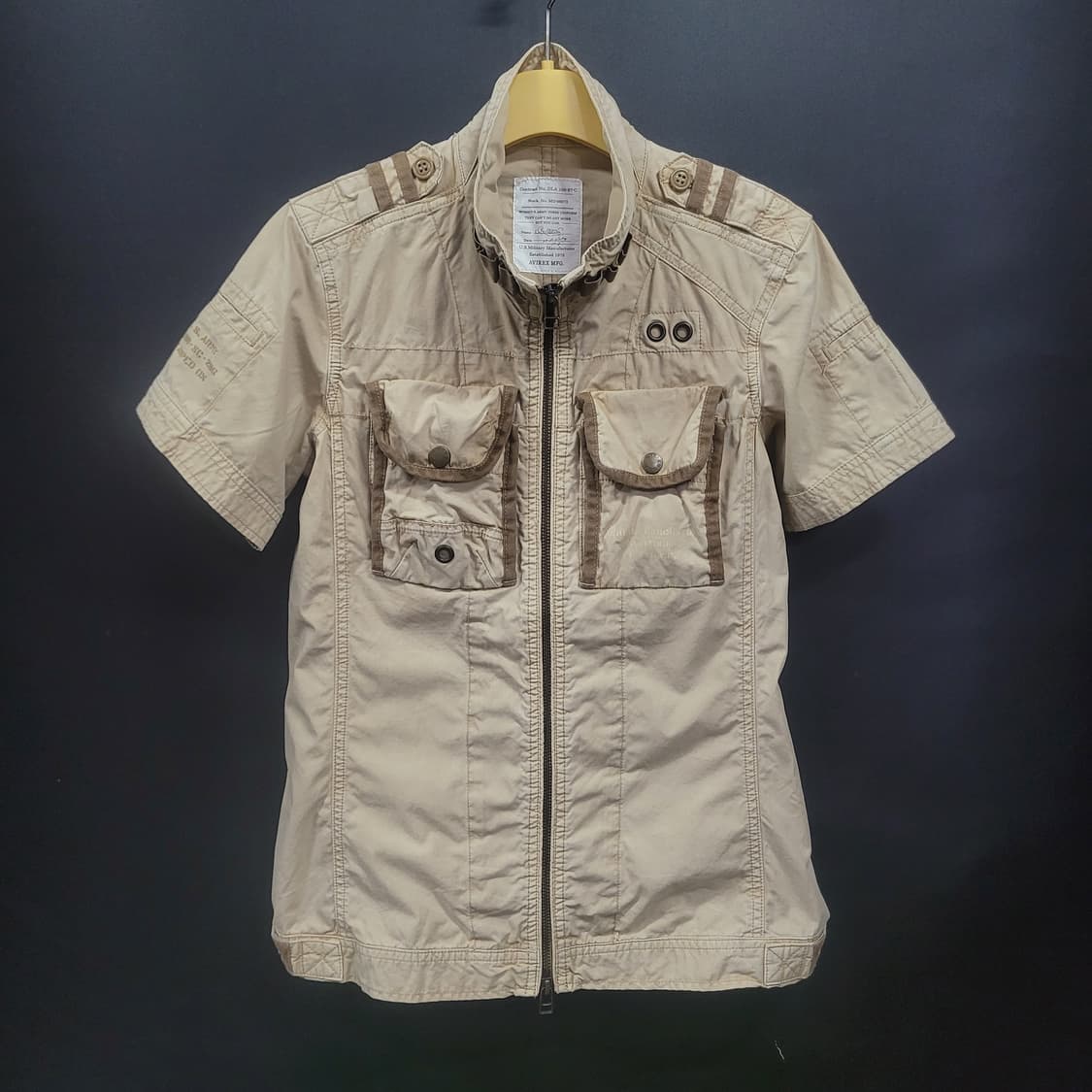 AVIREX 아비렉스 빈티지 아카이브 반팔 집업 자켓  상품이미지8