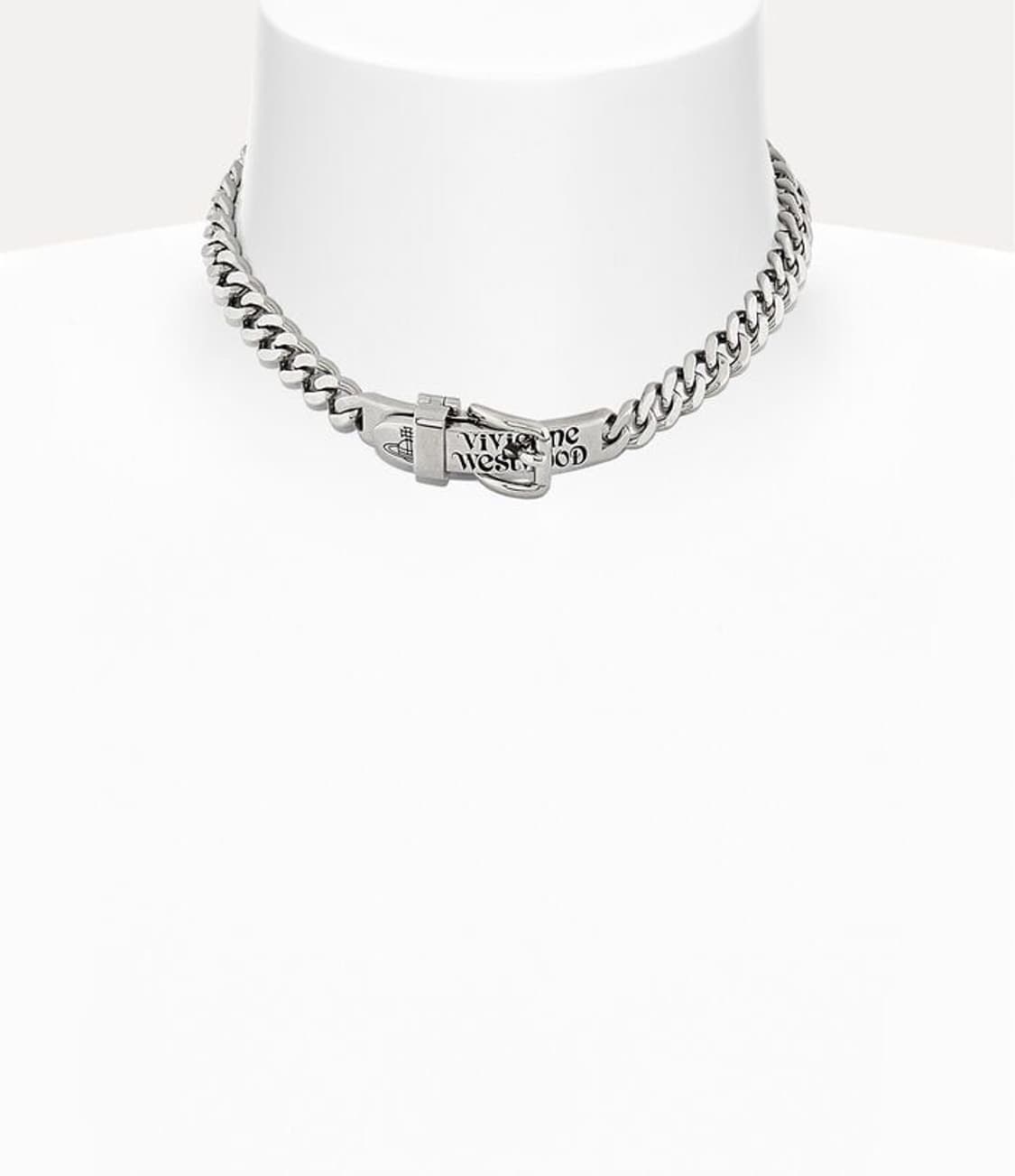 비비안웨스트우드 남녀공용 아우구스티노 실버 체인 초커 네크리스 목걸이 상품이미지3