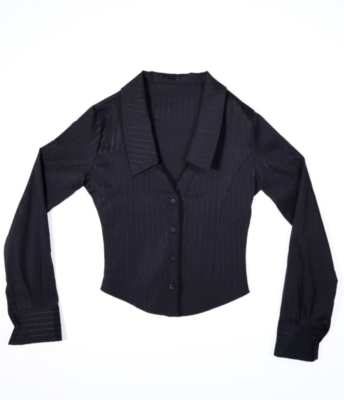 클라따 메이드 레이스 프린센스 셔츠 블랙 S 상품이미지1