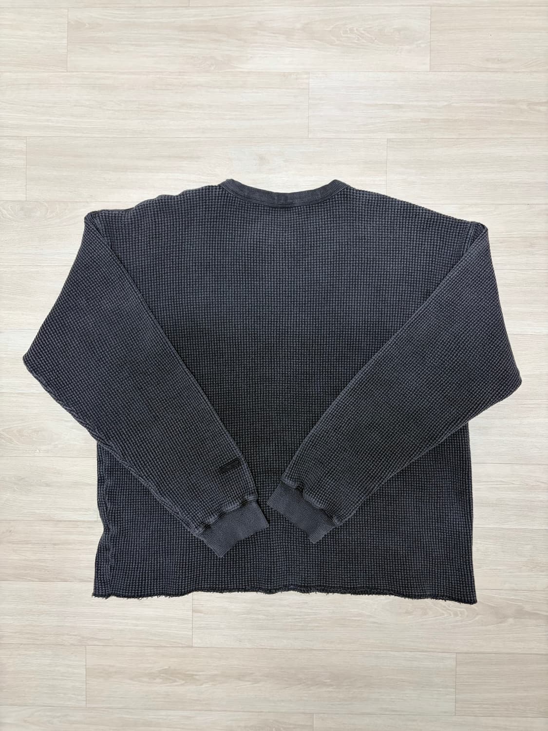 [M] 컬트히어로 배드애스 써멀 와플 롱슬리브 블랙 상품이미지2