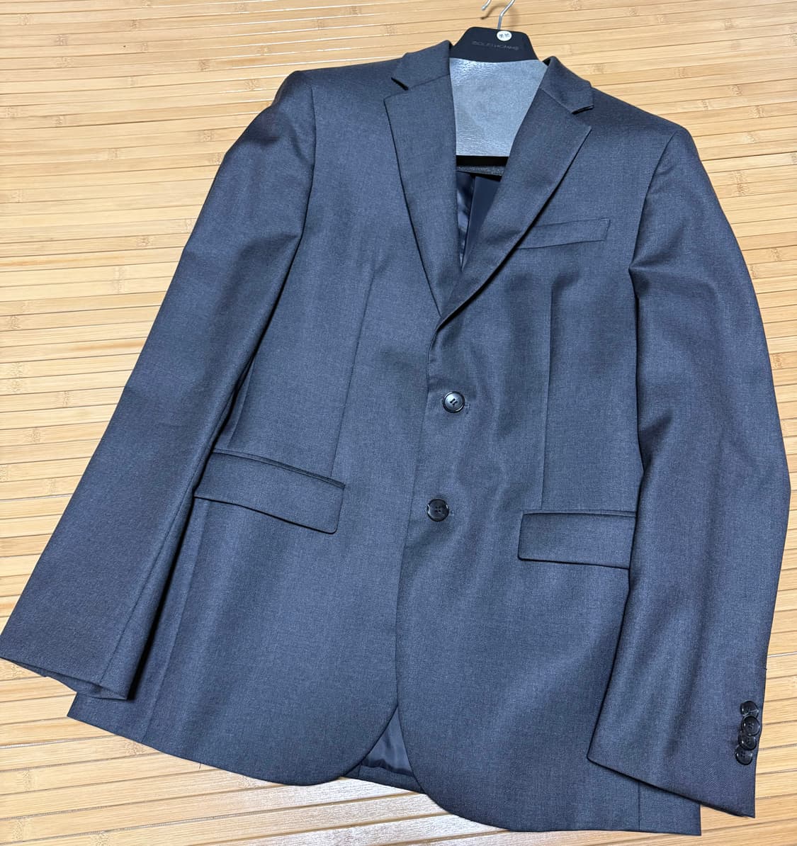 솔리드옴므 차콜그레이 수트 셋업 48 상품이미지1