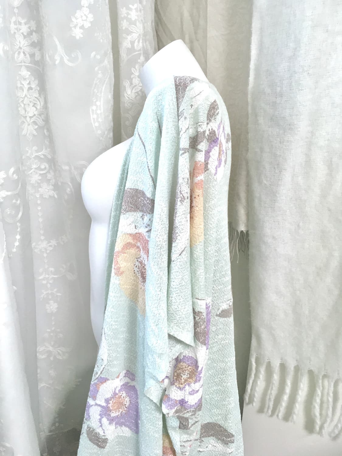 오리엔탈 플라워 민트 롱 가디건  상품이미지10