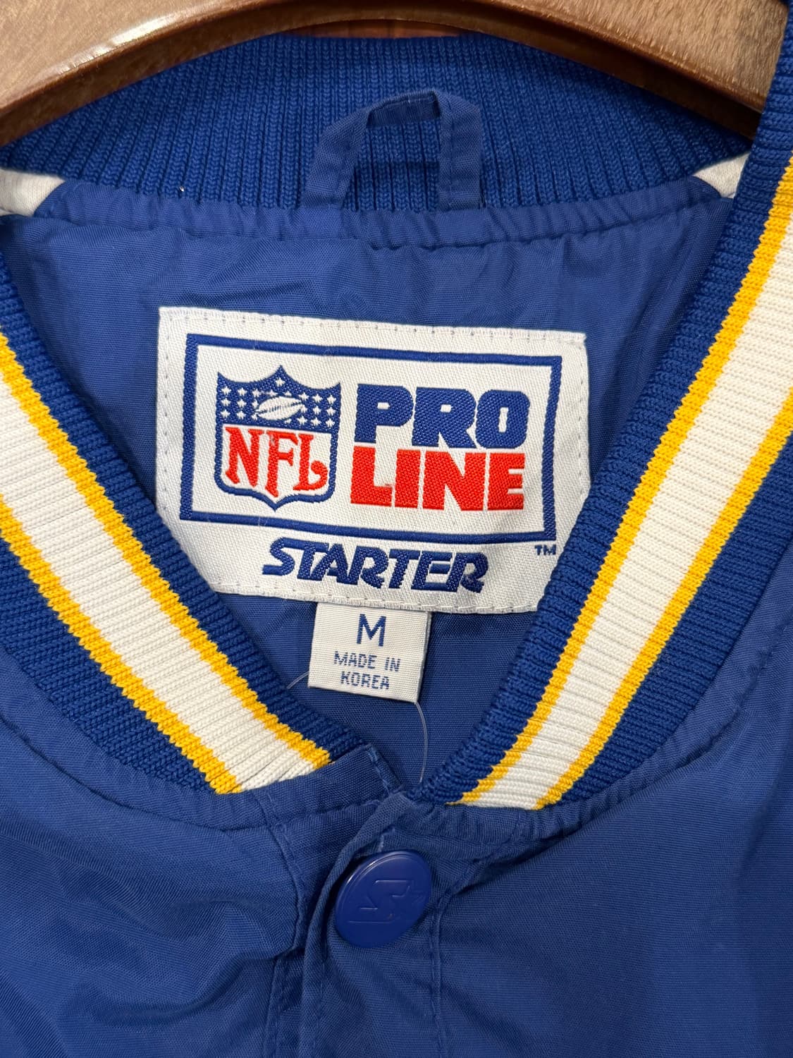 90s Starter 스타터 Pro Line NFL LA램스 나일론 웜업 상품이미지9