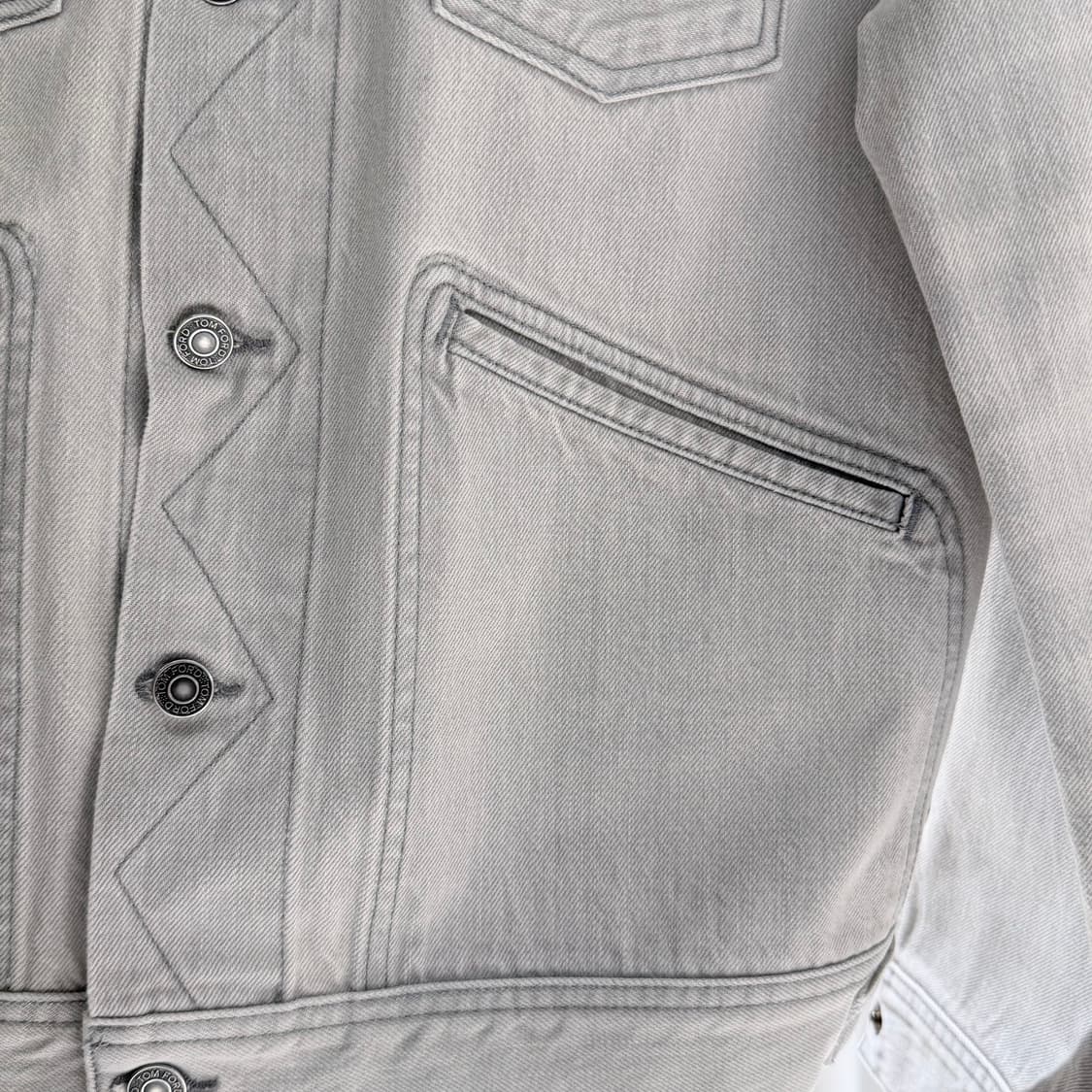 (S+/L) / 톰포드 빈티지 워싱 연데님 자켓 상품이미지4