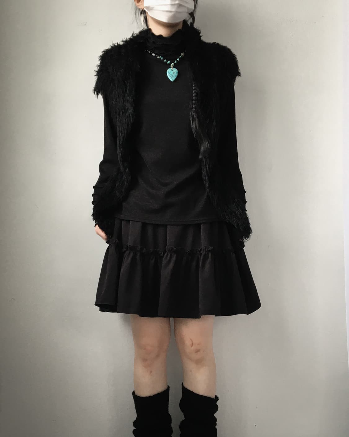 Fluffy open vest 상품이미지6