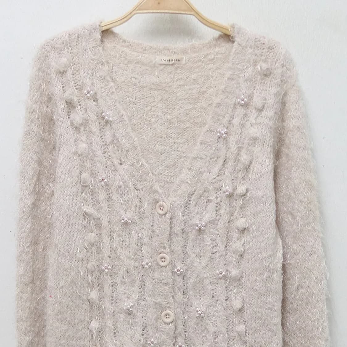 레스트로즈 러블리 로걀 라떼 롱 가디건 62707 상품이미지3