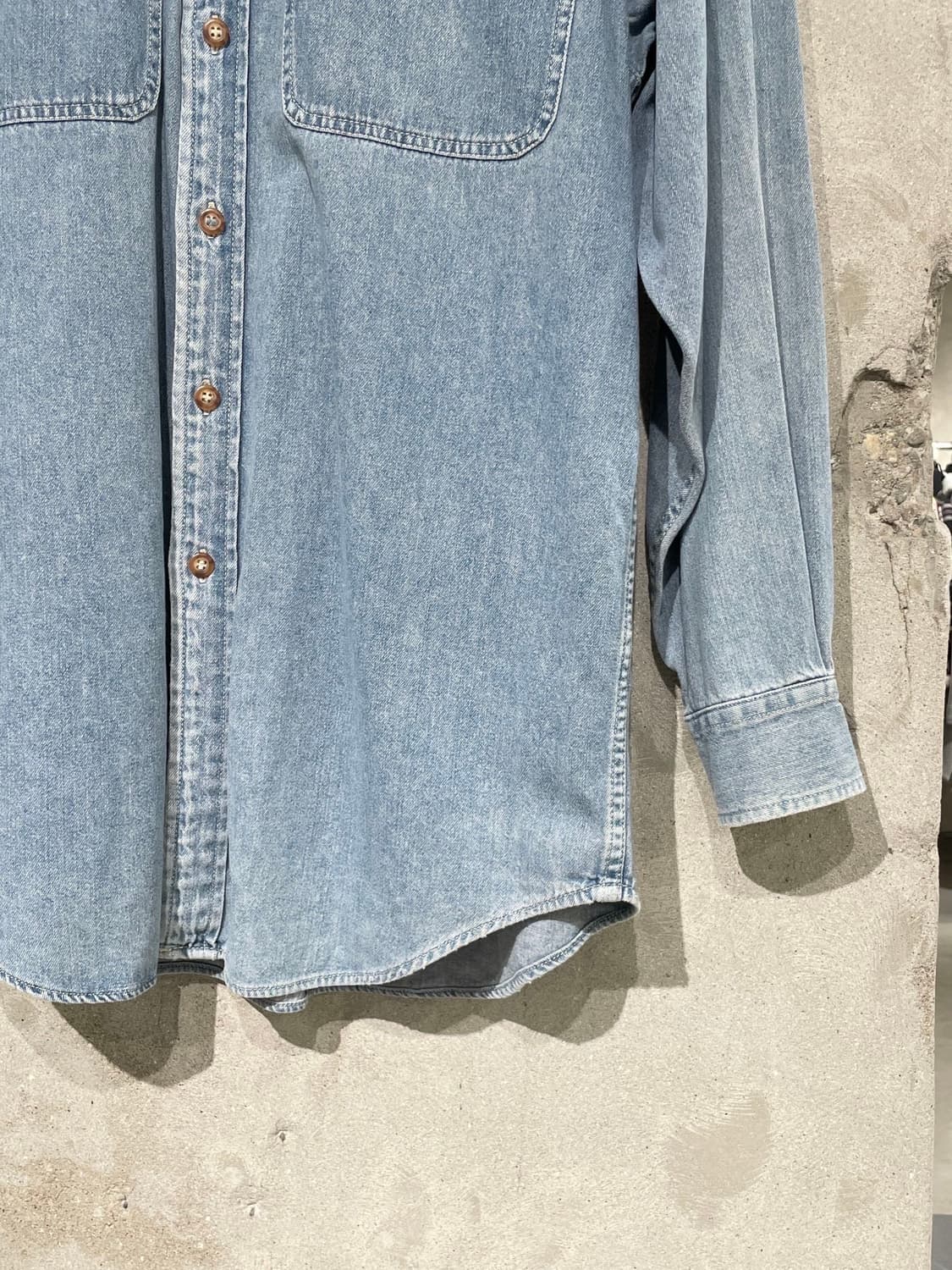 랭글러 연청 트윈 포켓 데님 셔츠 상품이미지5