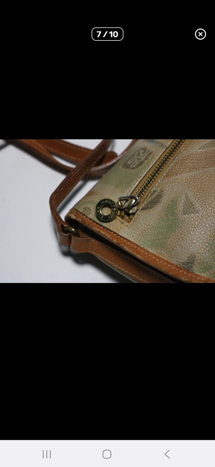 (마지막특가) Courreges 패턴 레더 크로스백 상품이미지7