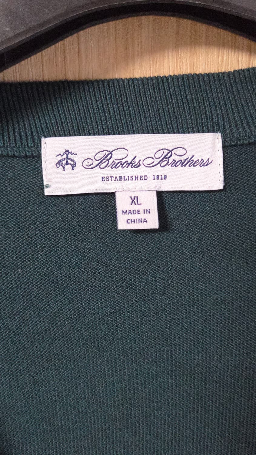 (착샷) 브룩스브라더스 가디건 수피마 코튼 상품이미지4