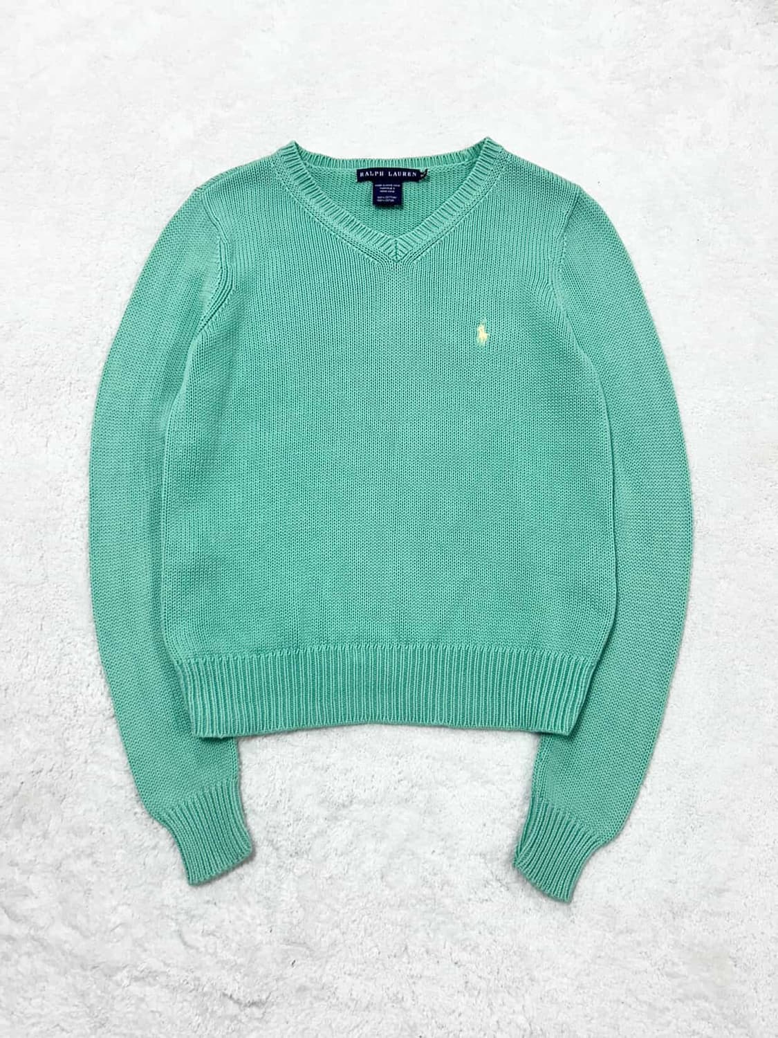 폴로 레몬포니 피스타치오 브이넥 니트 상품이미지5